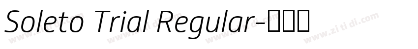 Soleto Trial Regular字体转换
